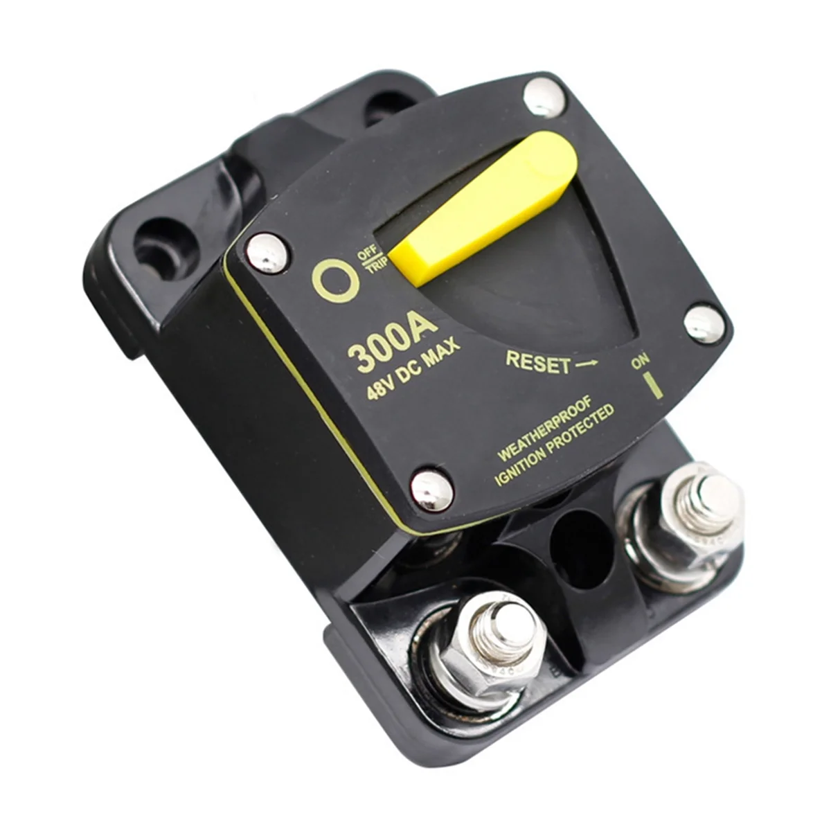 

Circuit Breaker Fuse Reset 12-48V Dc Car Audio Amplifier Circuit Breaker Waterproof, 300A