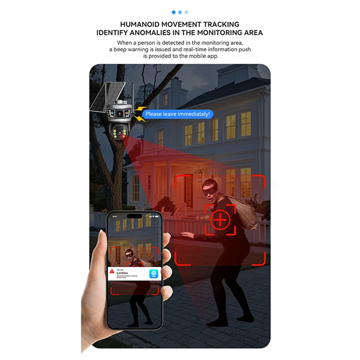 

2025 New- 6MP V380Pro Dual Lens Solar Power WIFI IP Dome Camera Full Color AI Humanoid Detection Home Security CCTV Baby Monitor