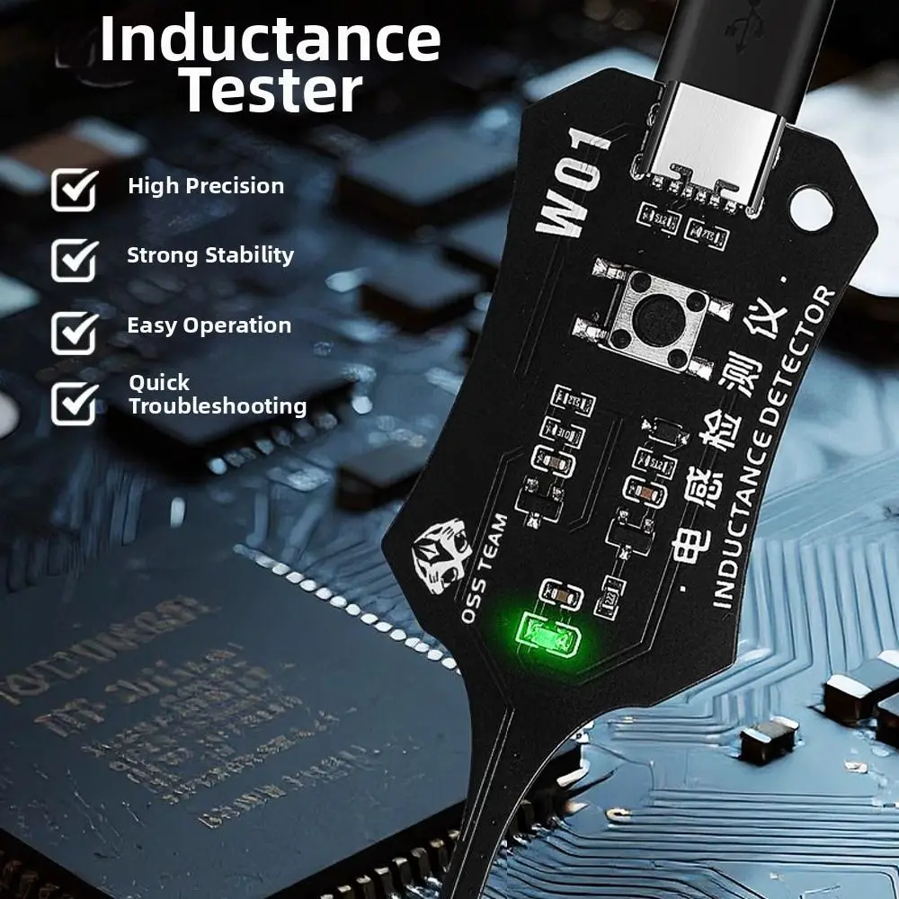 High Accuracy Motherboard Coil Tester Quick Investigation Professional Inductor Detector Tool Strong Stability Easy To Use