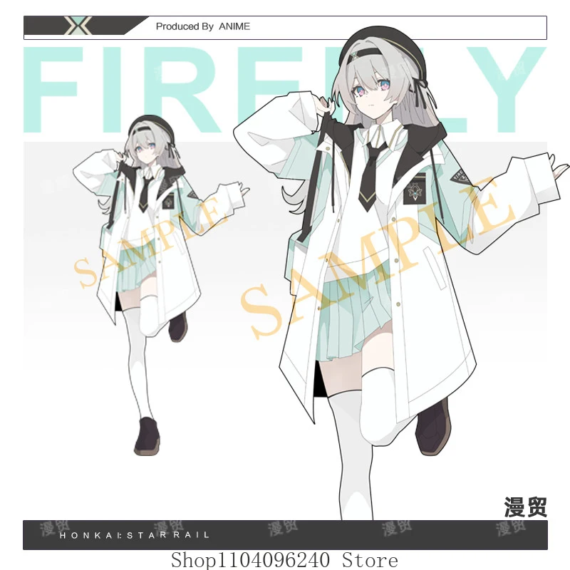 

Honkai: Star Rail Firefly аниме ветровка пальто толстовка JK короткая юбка одежда костюм талисман студенческий аксессуар подарок для фанатов