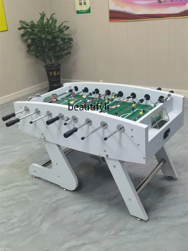 Table Football Machine Standard Professional Adult Football Board Game Solid Stick Stand Folding Does Not Occupy Space