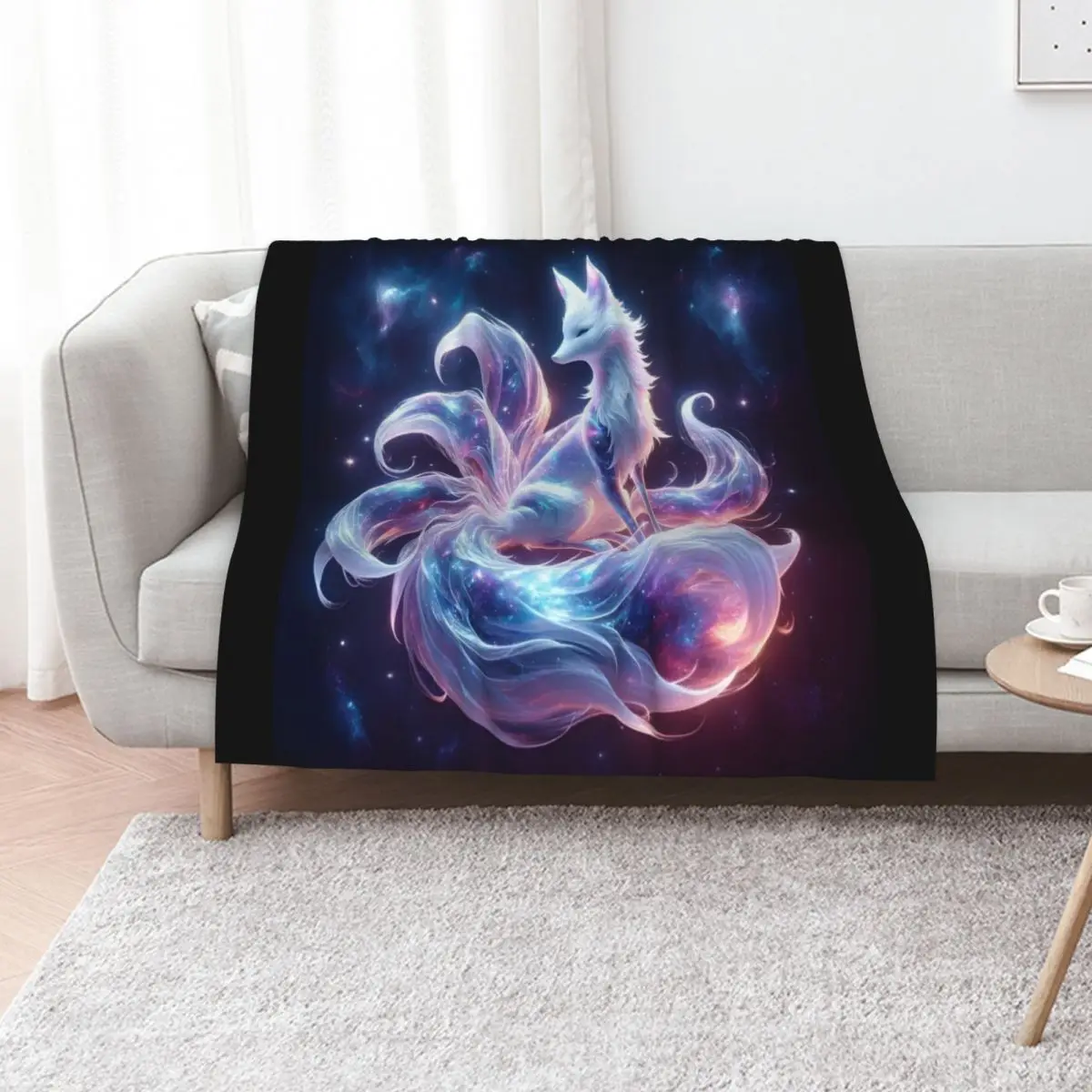 

Celestial Kitsune Throw Blanket Comforter Weighted Heavy for winter Blankets