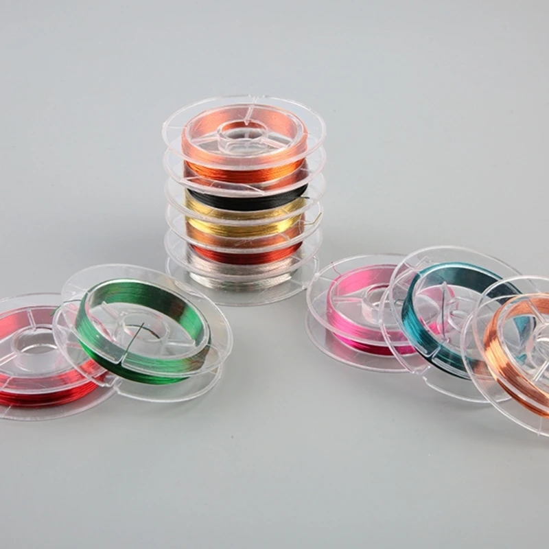 0.3-0.38mm Copper Jewelry Wire Rings Wire Crafts Wire Jewelry Beading Steel Wire N84C