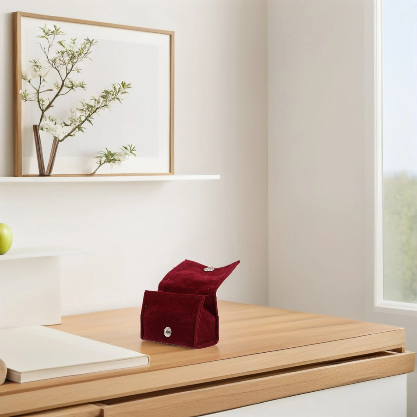 صندوق خاتم صغير محمول للسفر، منظم مجوهرات، أقراط صغيرة، حقيبة تخزين خفيفة الوزن وصغيرة الحجم للحماية من الخدش