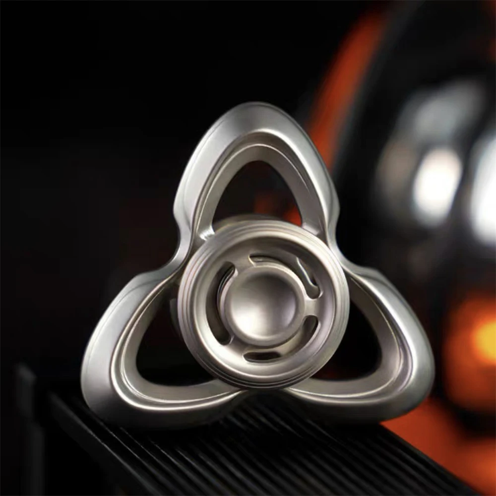 Katzenauge Edelstahl Fidget Spinner EDC Spielzeug Anti Stress Fidget Slider Hand Spinner ADHS Angst Relief Sensorische Spielzeug