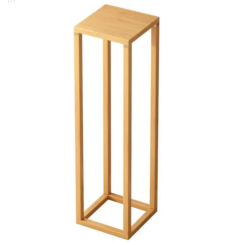 رف الزهور، رف وضع أصيص الزهور الخشبي الصلب قائم على أرضية غرفة المعيشة، رف تخزين ديكور داخلي جديد على الطراز الصيني،