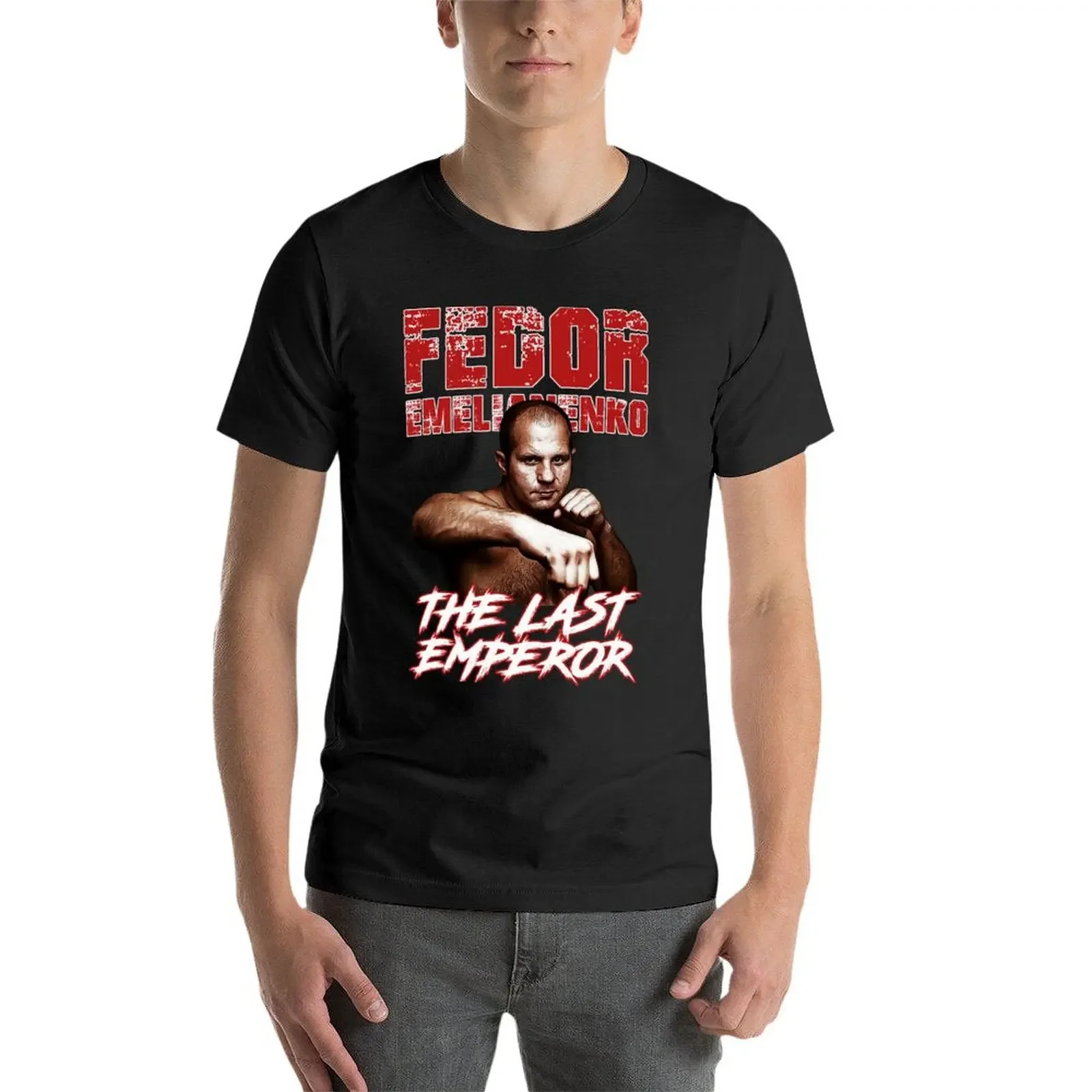 Fedor Emelianenko The Last Emperor T-shirt summer top blanks funnys sweat shirts, men