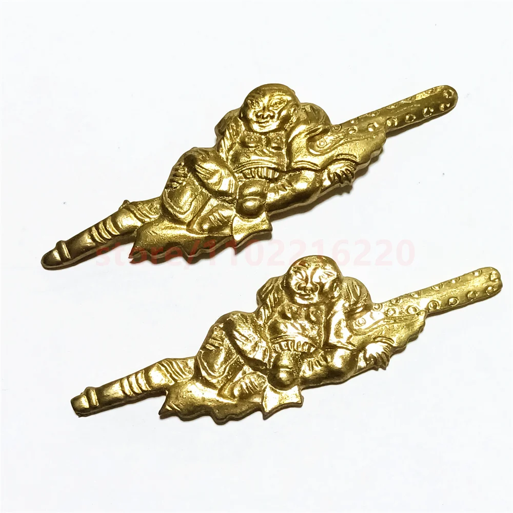 High Quality Brass 2 Piece Sword Handle Tsuka Hilt Parts Menuki For Real Japanese Japan Samurai Katana Fittings New
