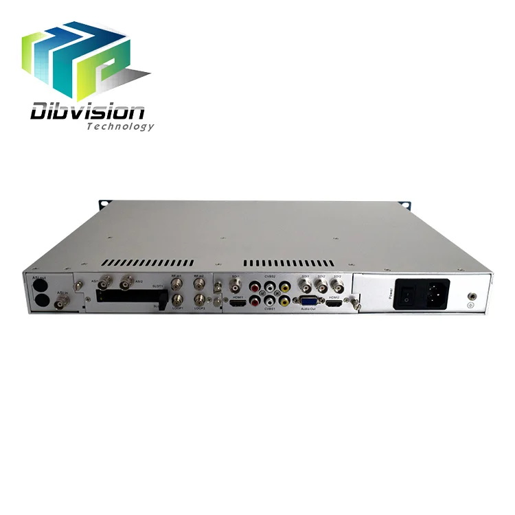 2 RF tuner DVB-C/T/T2/S/S2 h.265 HEVC asi/ip to sdi decoder/satellite tv channels video decoder 4k with 2 CI slot