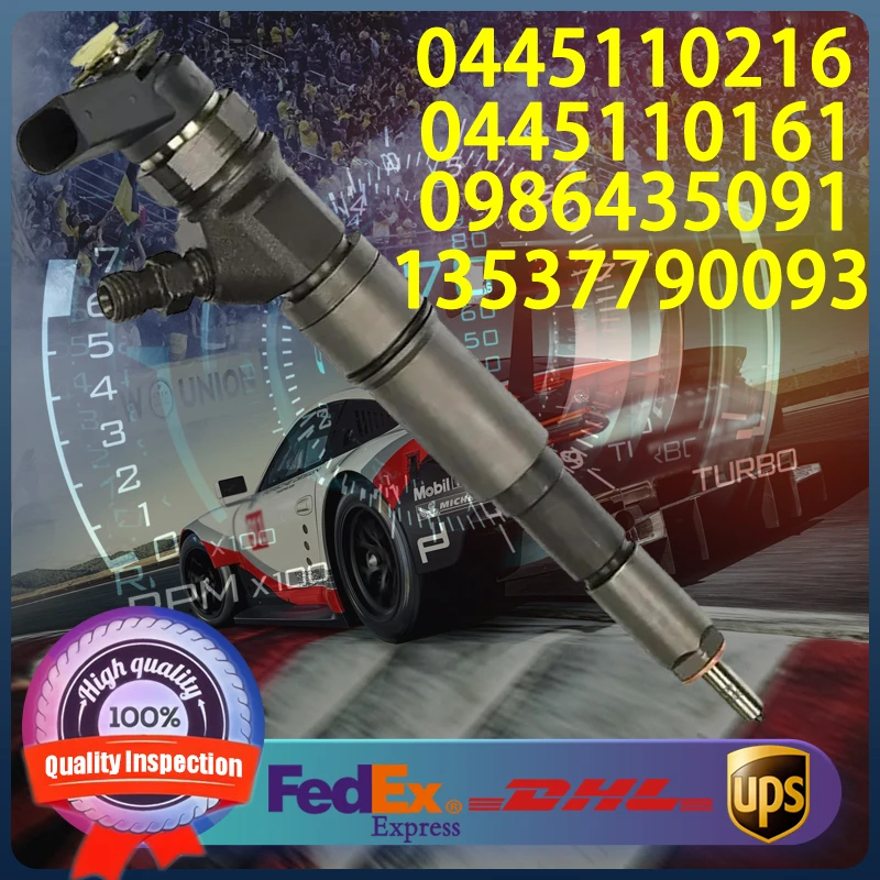 

0445110216 0445110161 0986435091 13537790093 Common Rail Injector For BMW Serie 1 3 5 X 2.0 3.0 204D4, 306D2 Engine