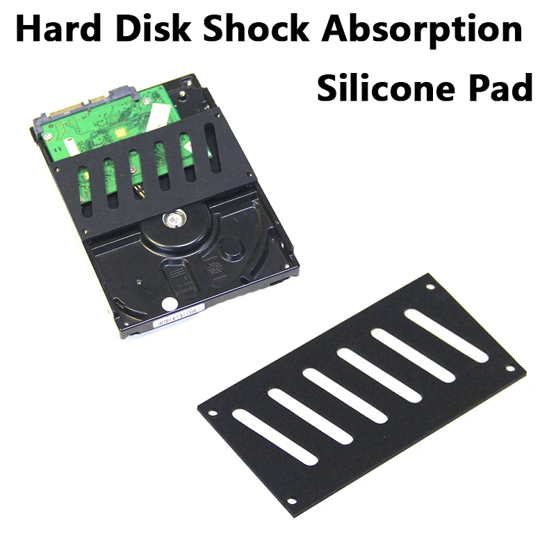 Amortiguador de disco duro mecánico, cojín de silicona, chasis de ordenador, almohadilla amortiguadora de choque, reduce la resonancia rubbe