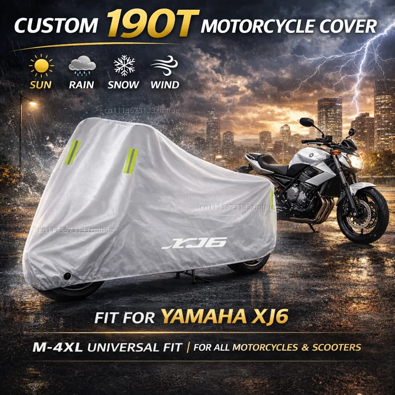 

For Yamaha XJ6 XJ6F XJ6N DIVERSION 2009-2014 Motorcycle Cover Waterproof Heavy Duty Outdoor Rain Dust Sun Protector