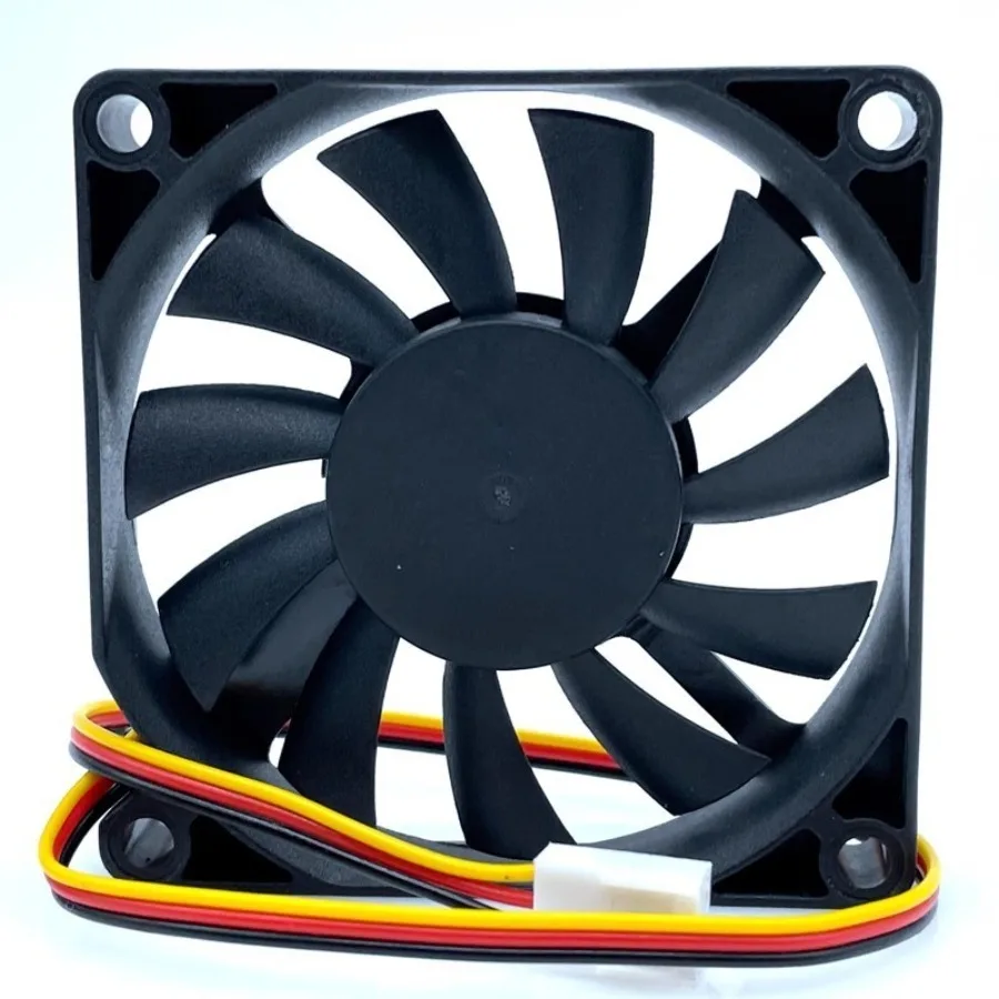 For T&T 7010M12B ND1 7010 DC12V 0.25A 7CM 3-Pin Silent Cooling Fan
