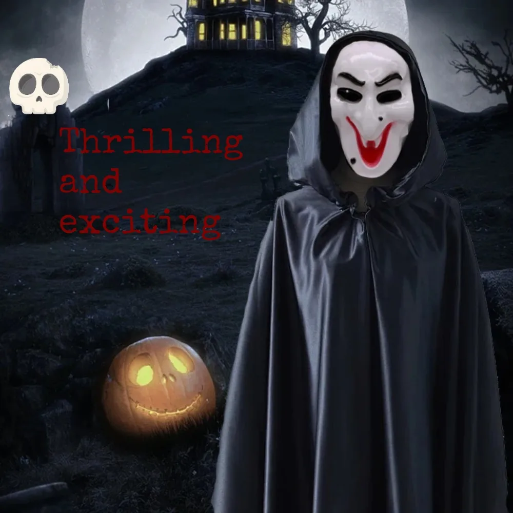 قناع ساحرة الهالوين، قناع رعب، مسامي، مناسب لحفلات الرعب، دعائم لعب الأدوار في الهالوين