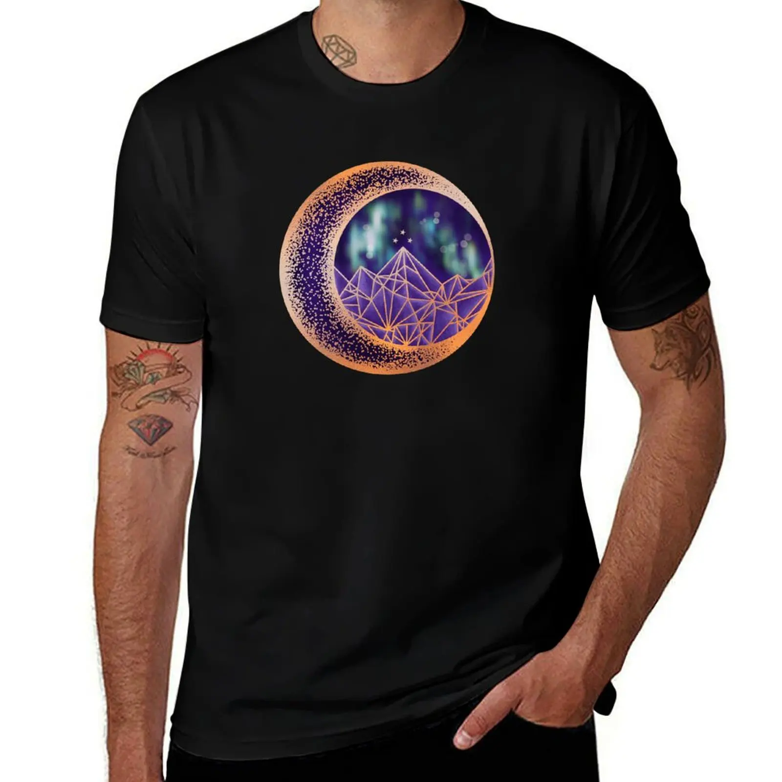 gold night court insignia T-Shirt Urban Style Casual Short Sleeve Top T-Shirt