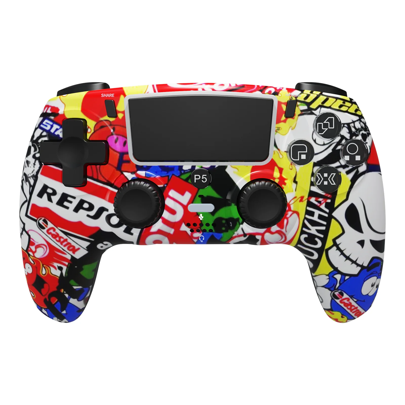 

Wireless Controller for PS5 Six Axis Gyro Dual Vibration Bluetooth Gamepad for PC Steam Gaming