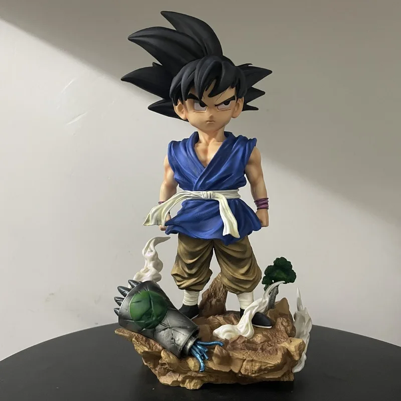 

Dragon Ball Super Saiyan Gt Goku Double Head Sculpture Boxed Action Figure Desktop Pc Case Decor Collectible Anime Figurine Gift