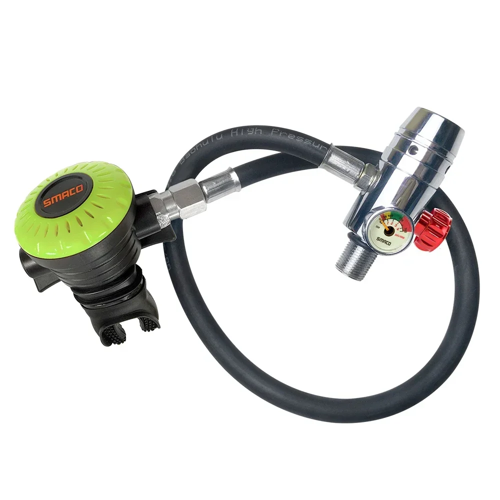 intermediate pressure pipe secondary breather valve 360 swivel joints for one liter breathing bottle