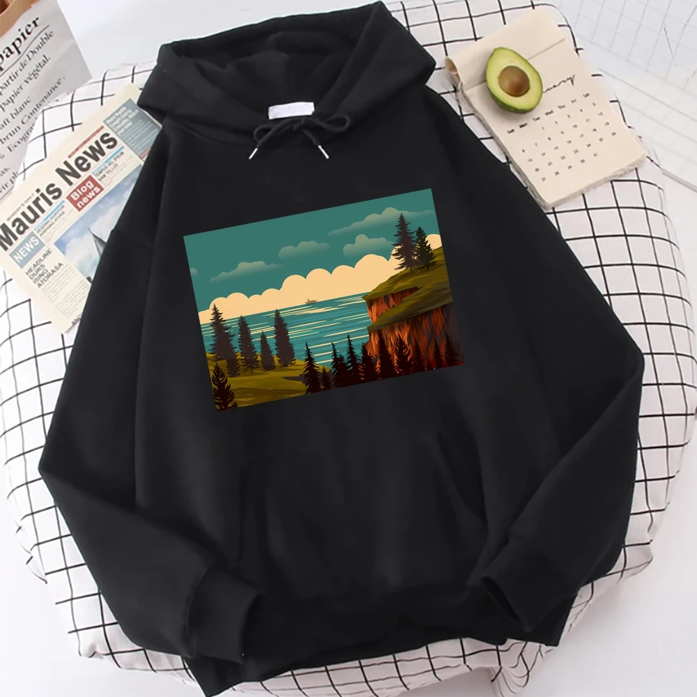 هوديس الشتاء Y2K امرأة بلوزات مريحة الرسم محايد المتضخم الشارع الشهير المرأة عارضة فضفاضة تناسب أزياء للجنسين