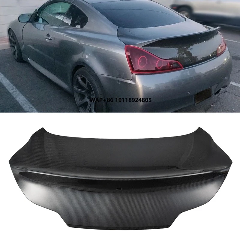 

Hot Sale Cls Style Rear Ducktail Trunk Lid for G37 Cpv36 Coupe (2 Door) Carbon Fiber Trunk Cover