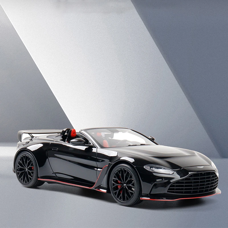 1:18 Scale 2023 V12 VANTAGE Convertible Simulation Alloy Car Model Static Display Collectible Toy Gift Souvenir Decoration