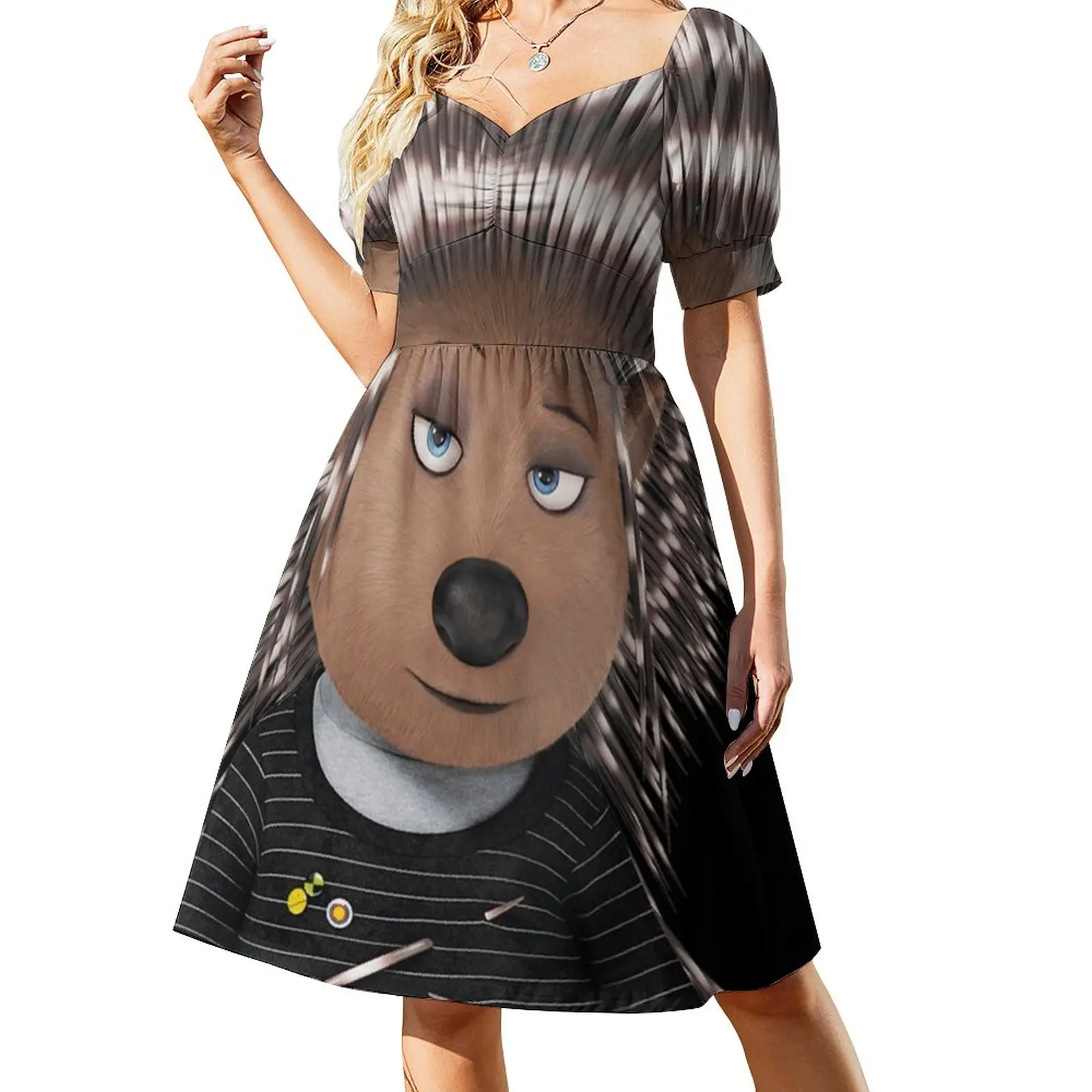 Ash Sing Movie Character Sleeveless Dress long sleeve dress sexy short dresses daring