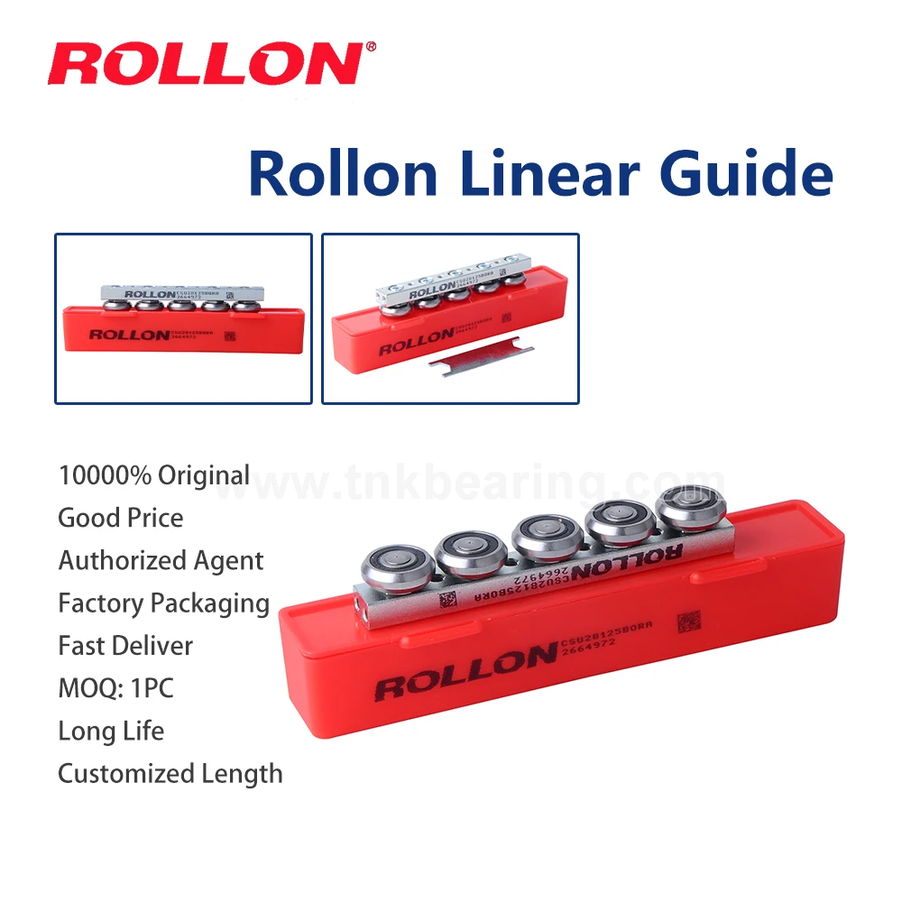 Trilho compacto Rollon original da Itália CSU28125B0RA CSU28-125 28 séries sliders CSW28-80 CSW28-100 CSW28-125 CSW28-150 guias lineares