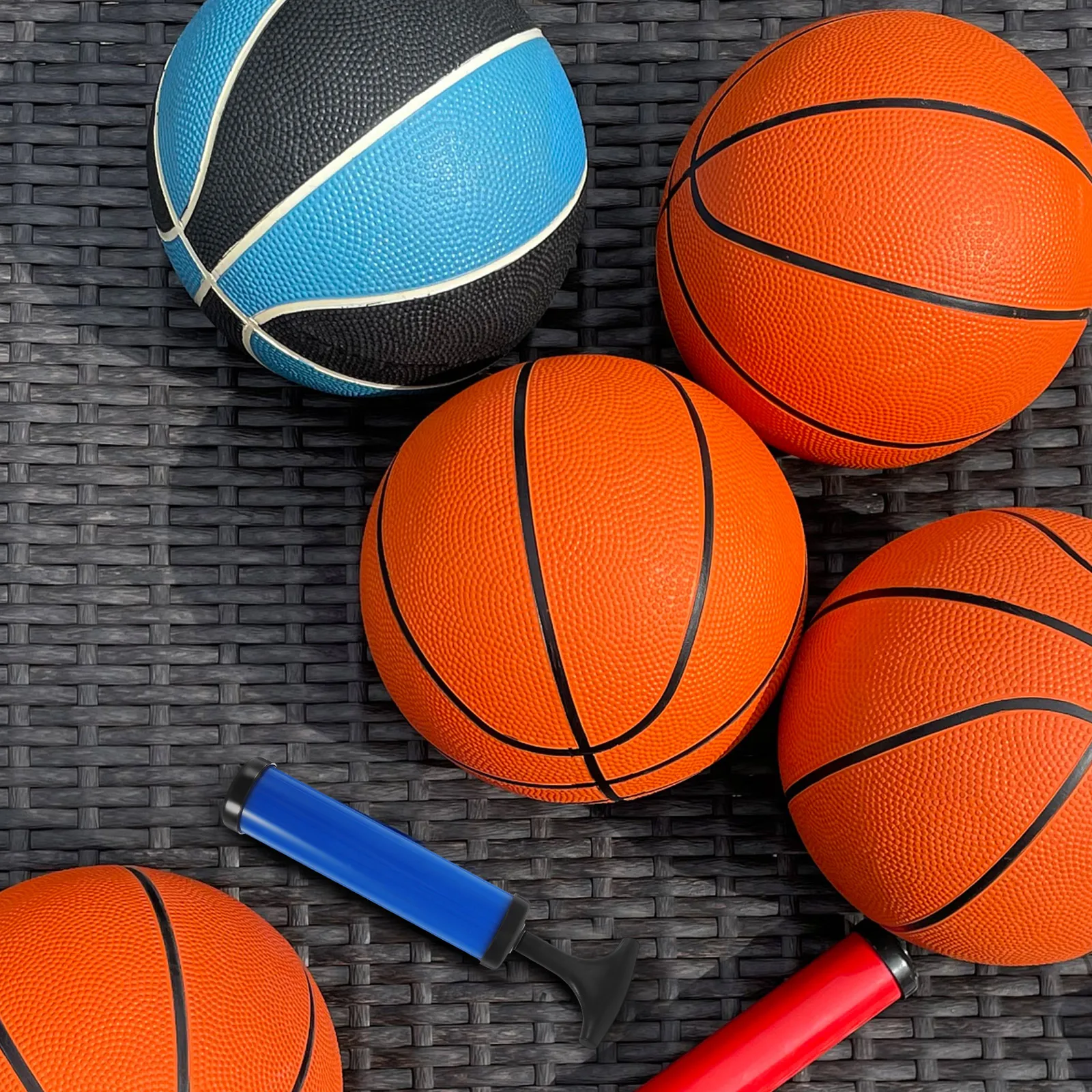 

1 Set Portable Basketball Pump Kit High-Pressure Quick Inflation For Sports Ball Outdoor Playground School Use Reusable Inflator