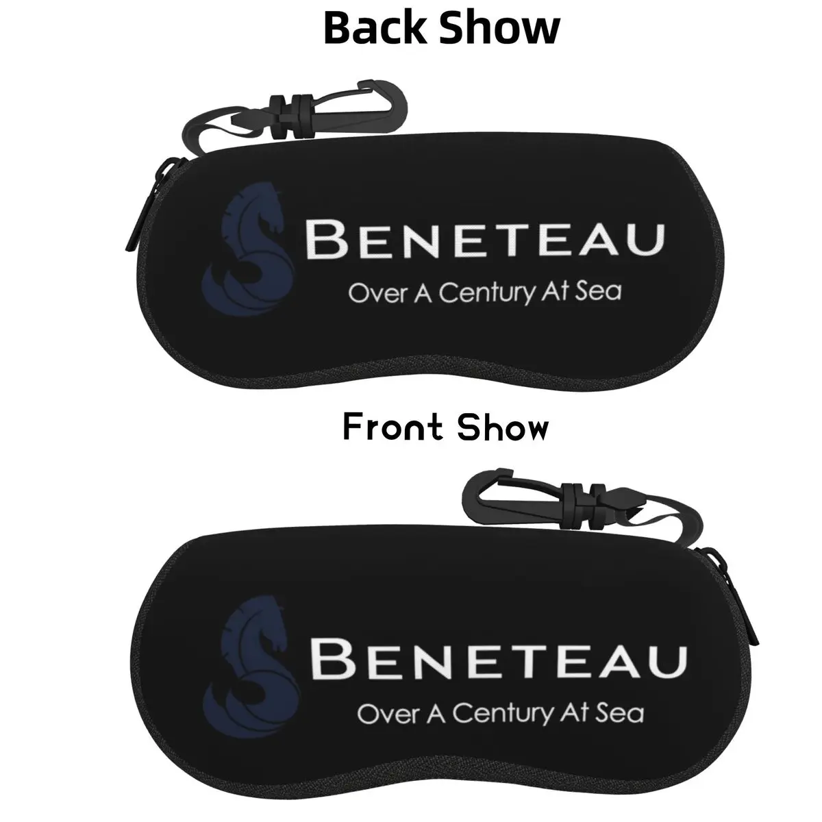

Beneteau Boats 1 Shell Glasses Case Protective Sunglasses Box Women Men Soft Eyeglass Bag Pouch