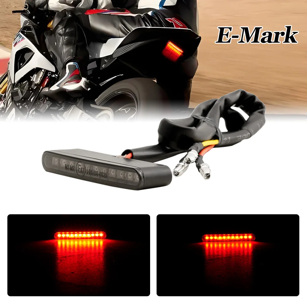 Image of Universal Motorrad E-Mark 12V Mini 11-LED Bremse Hinten Schwanz Bremslicht für Dirt Bike Kennzeichen dekorative Lampe