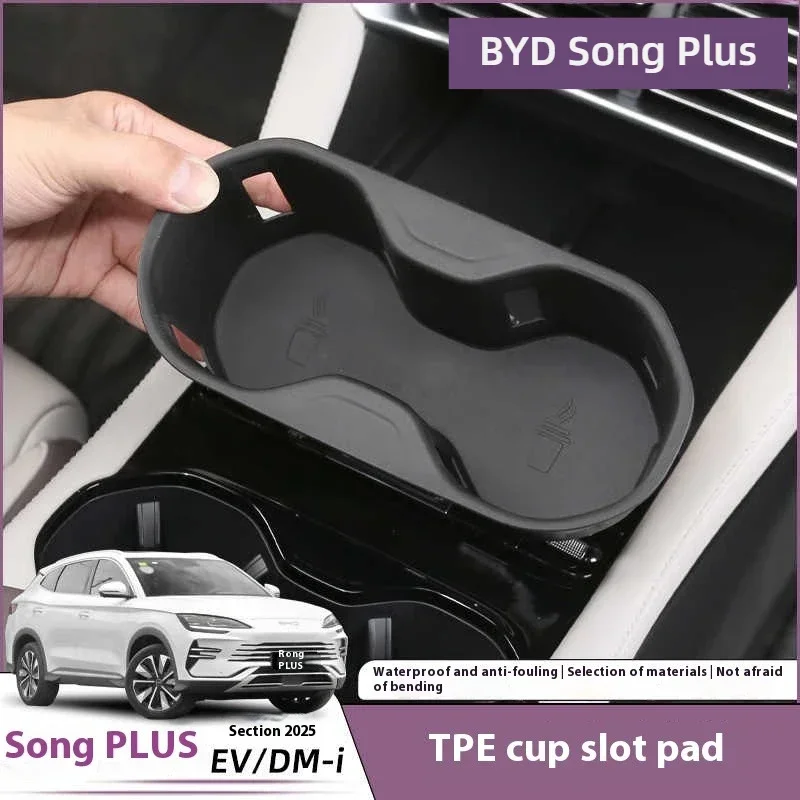 

For BYD Song Plus DMI Seal U Sealion 6 Car Cup Holder Liner Drink Slot Dust Cover