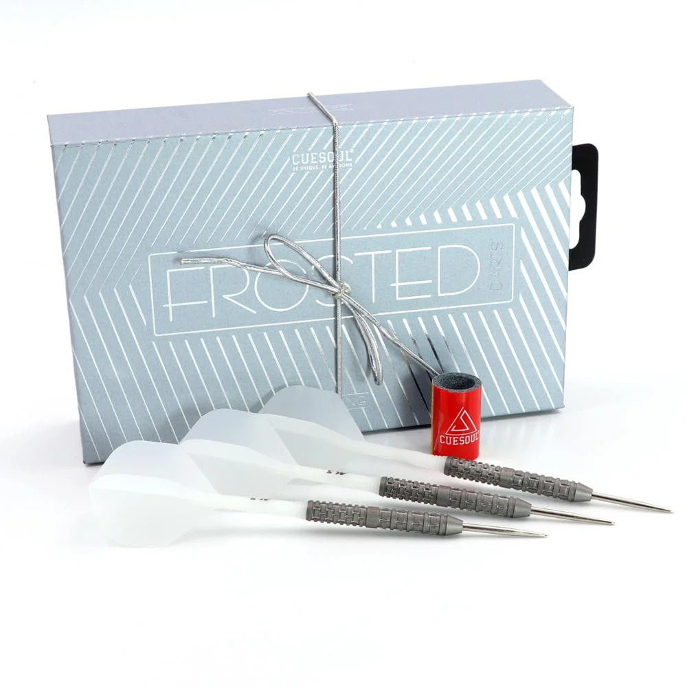 

CUESOUL DAZZLING 22g Steel Tip Darts 90% Tungsten Dart Set Frosted Surface with ROST Flights