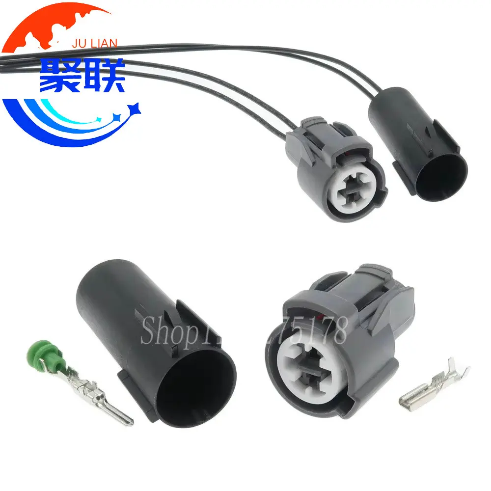 1Set 2Pin 6189-0156 7165-0095 Car Oil Pressure Switch Plug for Honda Civic Acura VTEC Knock Cooling Fluid Sensor Cable Connector