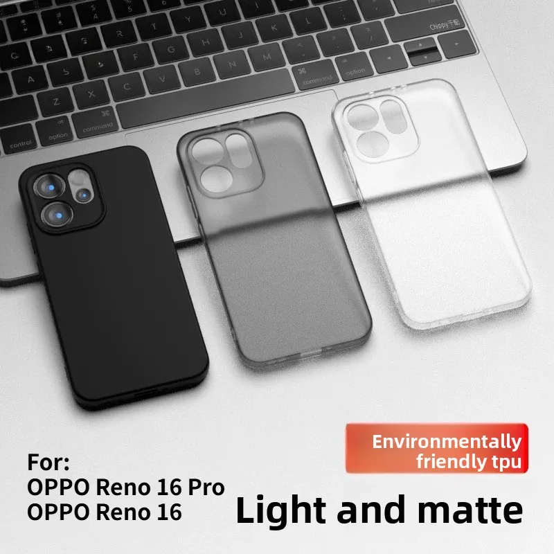 For OPPO Reno 16 F FS Case New Frosted All-Clad Soft Case TPU Anti-fall Cover For OPPO Reno16 Pro 16Pro Shockproof Bumper Funda