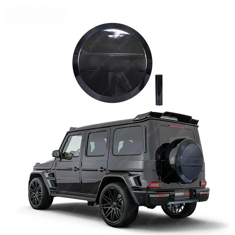 

Auto Parts Carbon Fiber Spare Wheel Tire Cover B Style For BENZ G Class W463 W464 Conversion Facelift