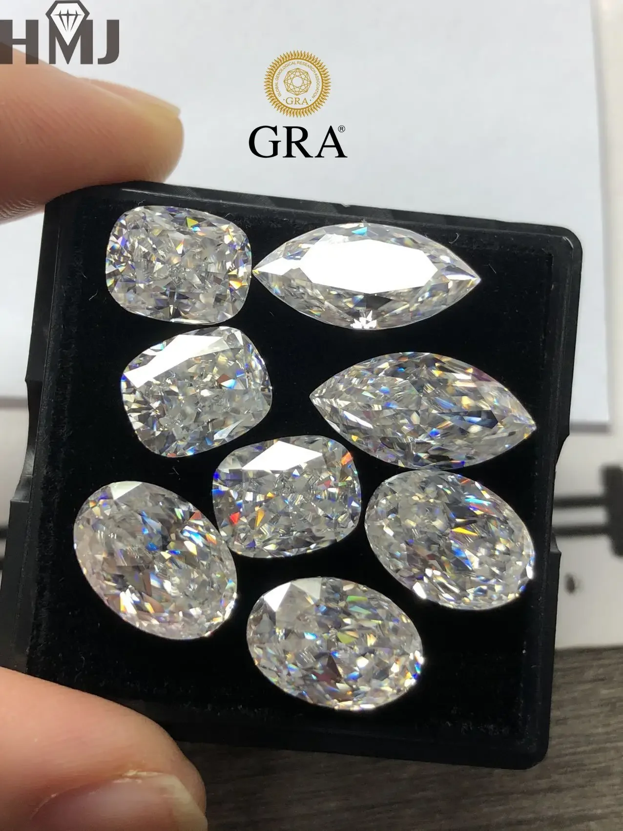 

3EX Loose Moissanite Diamond Stone Crushed Ice Oval Cut D Color Gemstones For Rings Necklace Jewelry Making GRA Certificate