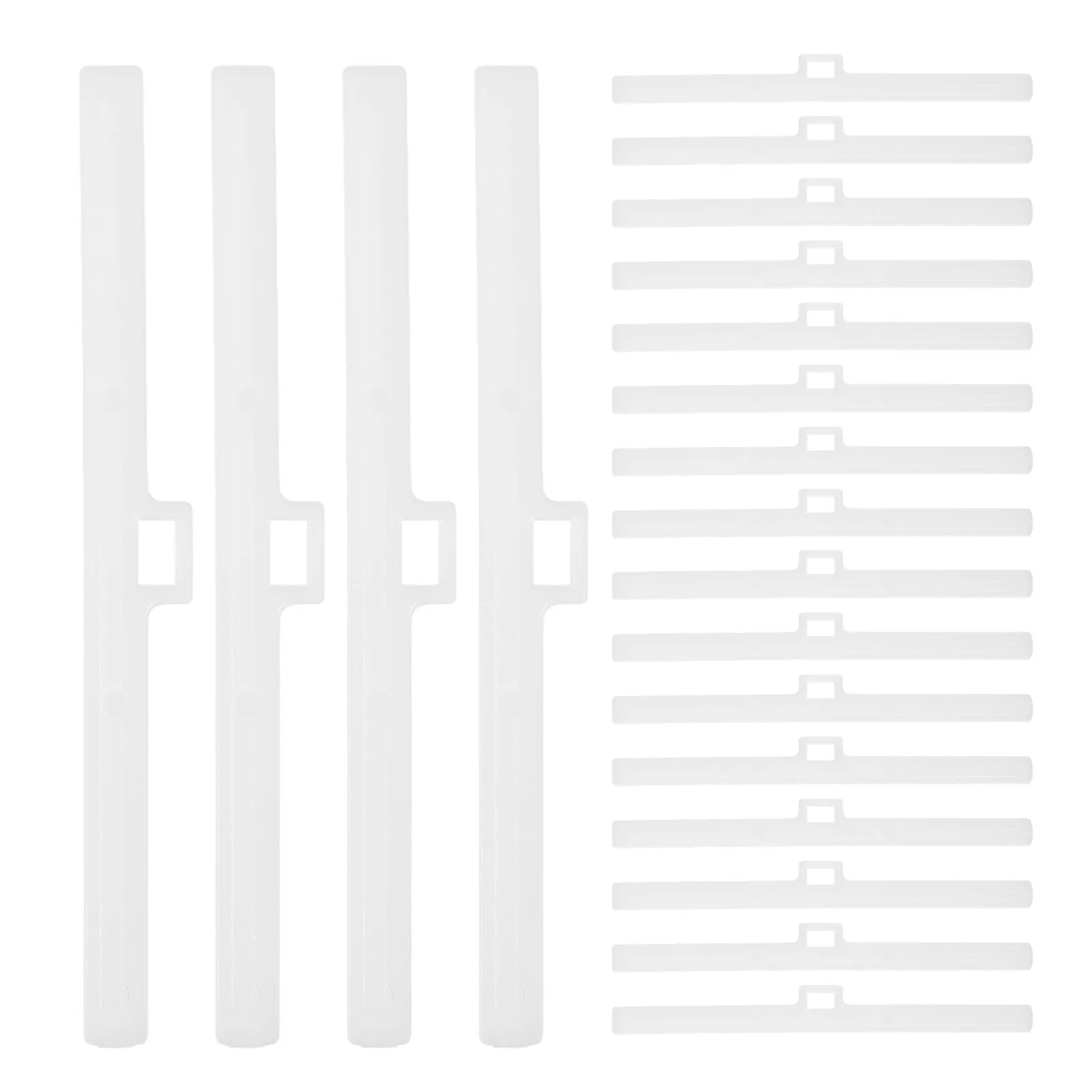 24Pcs Vertical Blind Repair Clips Plastic Replacement Parts Quiet Sliding Function for Window Curtains Valance Clip Accessories