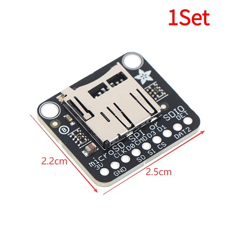 1Set 4682 Adafruit  SPI Or SDIO Card Breakout Moudle Branching Board 3V Only.