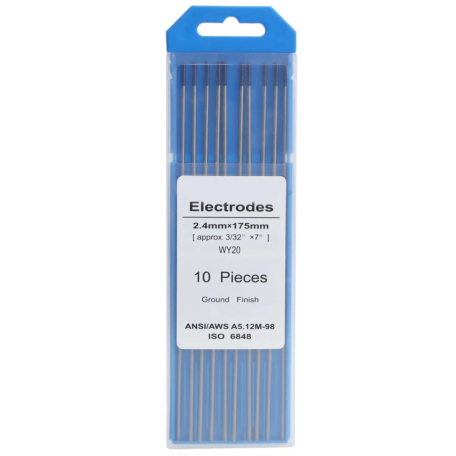 

10Pcs 2.4mm Blue Tungsten Electrode Rods for TIG for welding Thin Aluminum - High-Quality Arc Needles