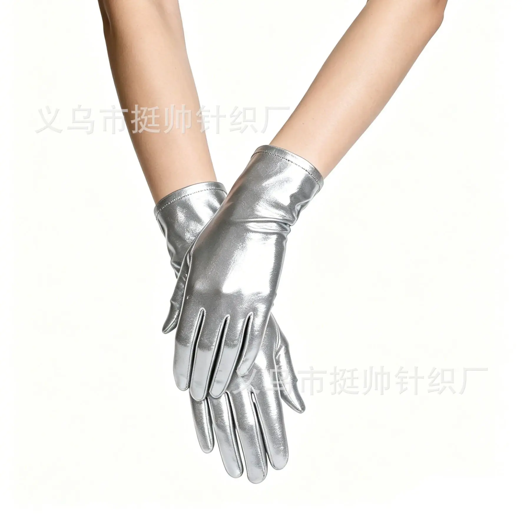 Gloves Adult Patent Leather Full Finger Sexy Stage Evening Anime Costume Accessory Unisex Men Women Soft Lightweight New Premium