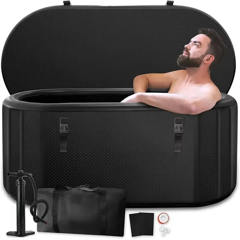Portable Inflatable Ice Bath Tub Cold Plunge for Athletes Recovery Durable Thickened Material Large Size Fits Most Adults