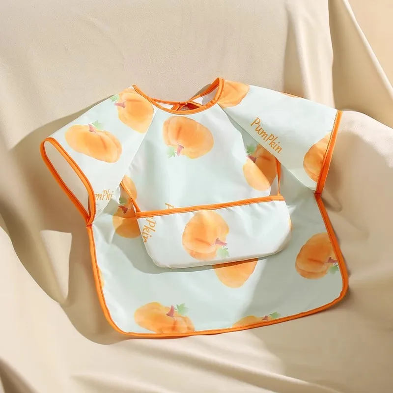 

Одежда Burp, новинка 2024, детский чехол для еды, водонепроницаемый милый и милый нагрудник без рукавов для малышей