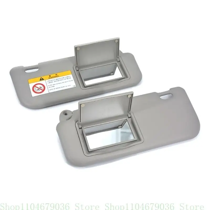 Car Front Sun Visor Panel With Makeup Mirror Driver Passenger Side Right Left Sun Visor Mirror