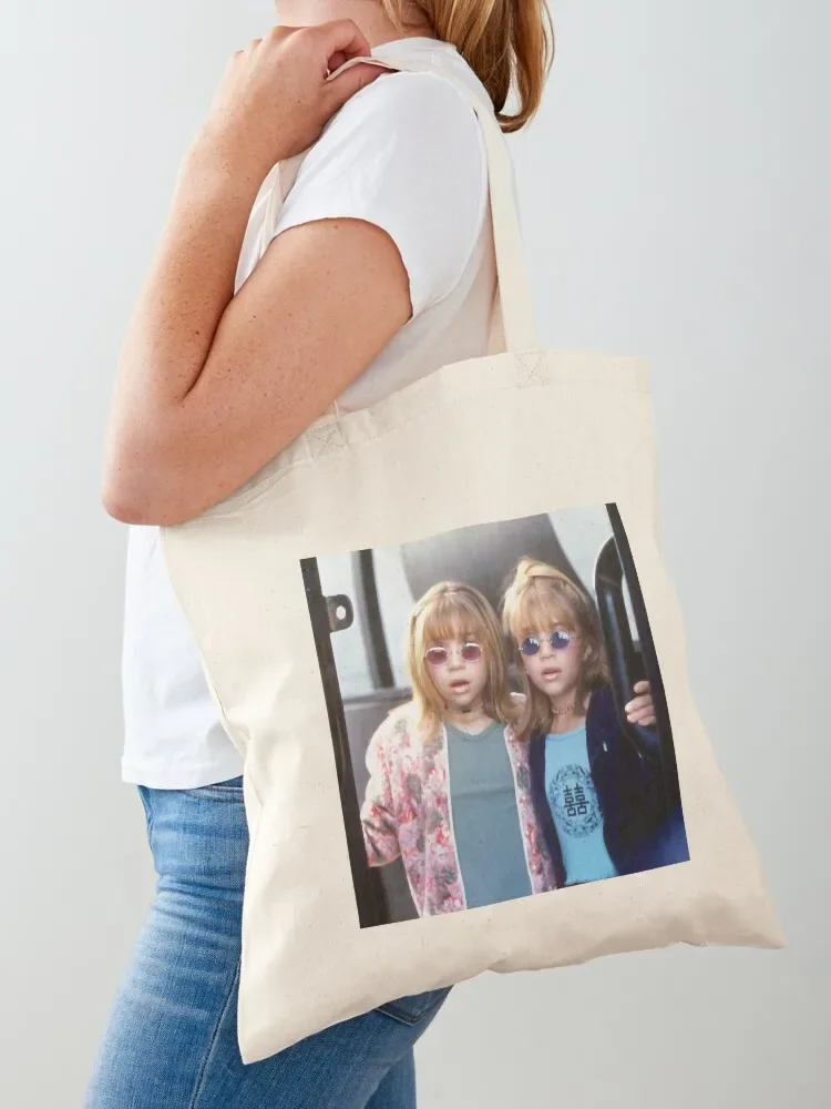 

Billboard Dad - Olsen Twins (Mary-Kate _amp_ Ashley) Tote Bag Canvas bag Women's tote bag hand free delivery bags
