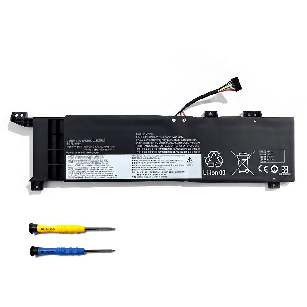 L22C2PG2 7.68V 38Wh 4948mAh Laptop Battery For Lenovo V14 V15 G4 82YT 83GE 82YU 83CQ L22B2PG2 L22D2PG2 with free tools ﻿
