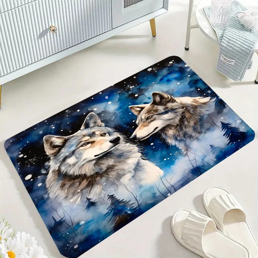 

Wolf Doormat Front Door Entrance Welcome Mat Living Room Bedroom8.19