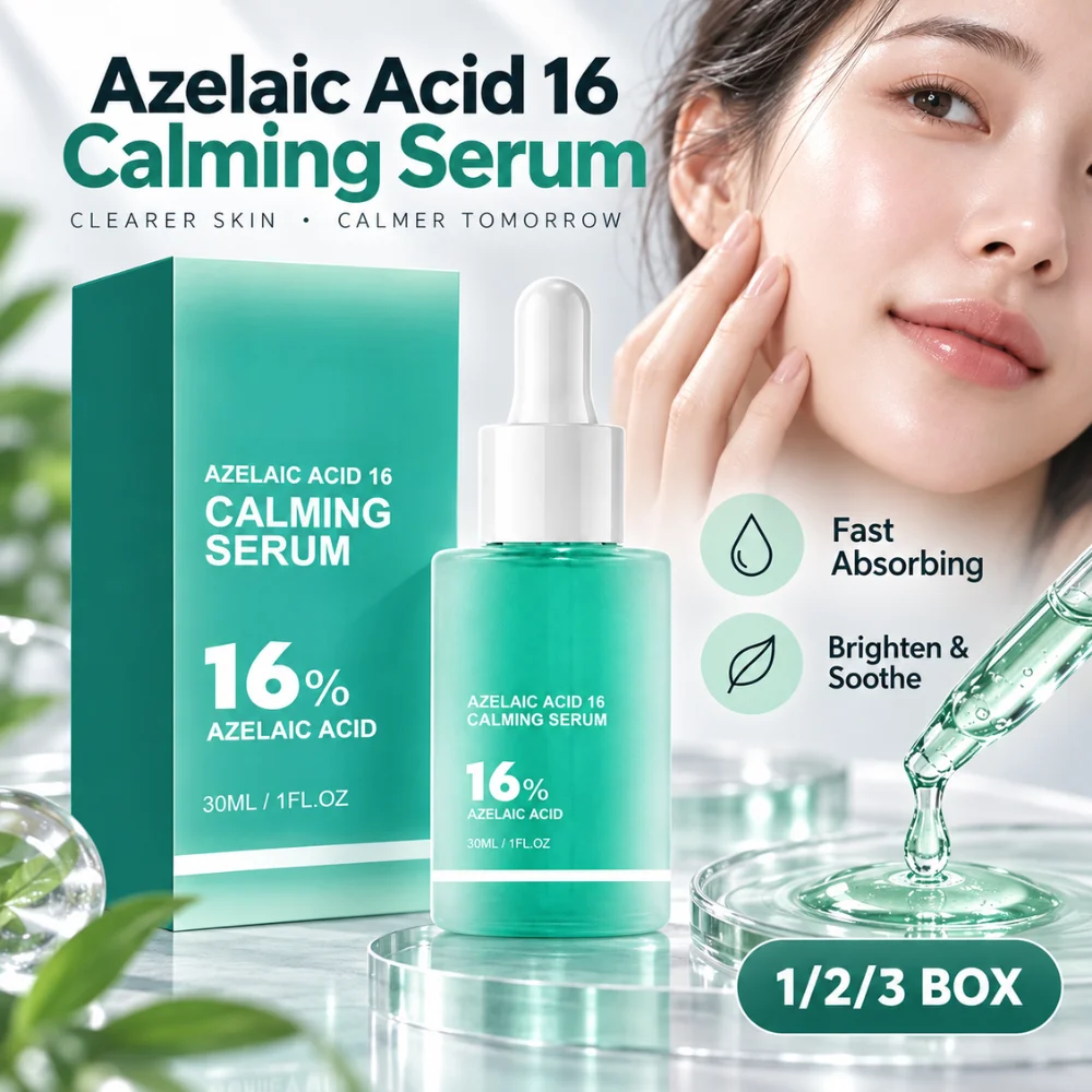 16% Calming Face Serum 30ml Lightweight Fast Absorbing Hydrating Essence for Redness Blemish Pore Texture and Uneven Skin Tone