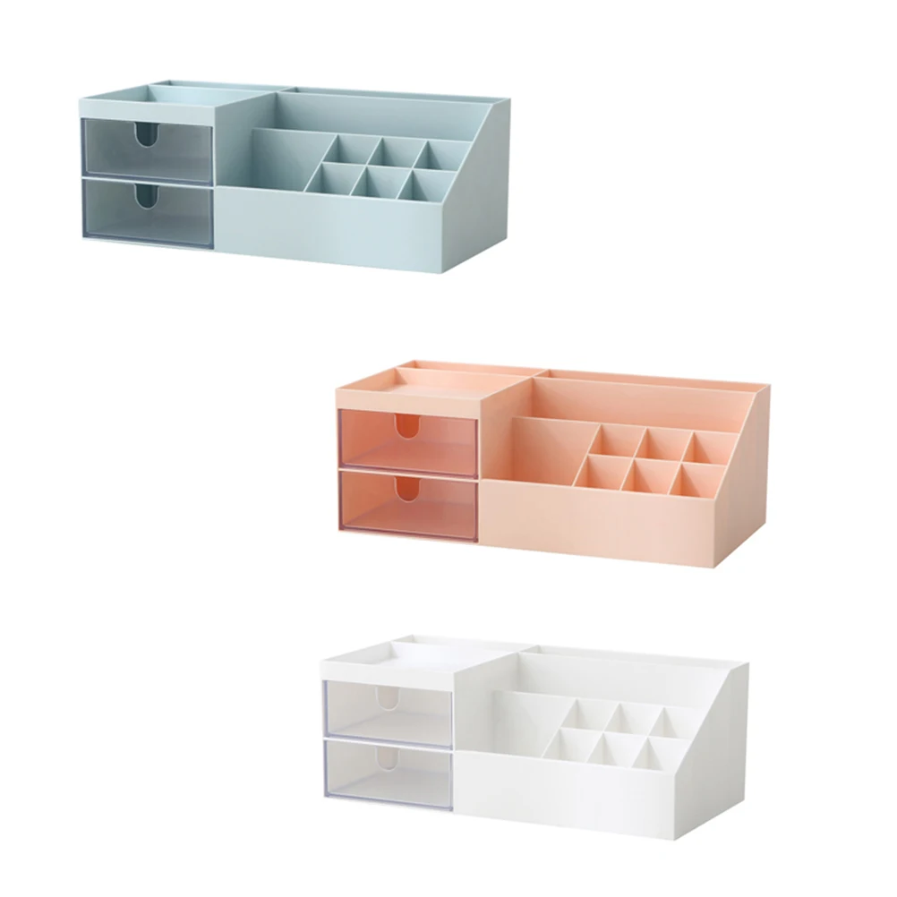 

Plastic Storage Box Compartments Desktop ganizer for Office Makeup cosmetics box file cabinet storage solution