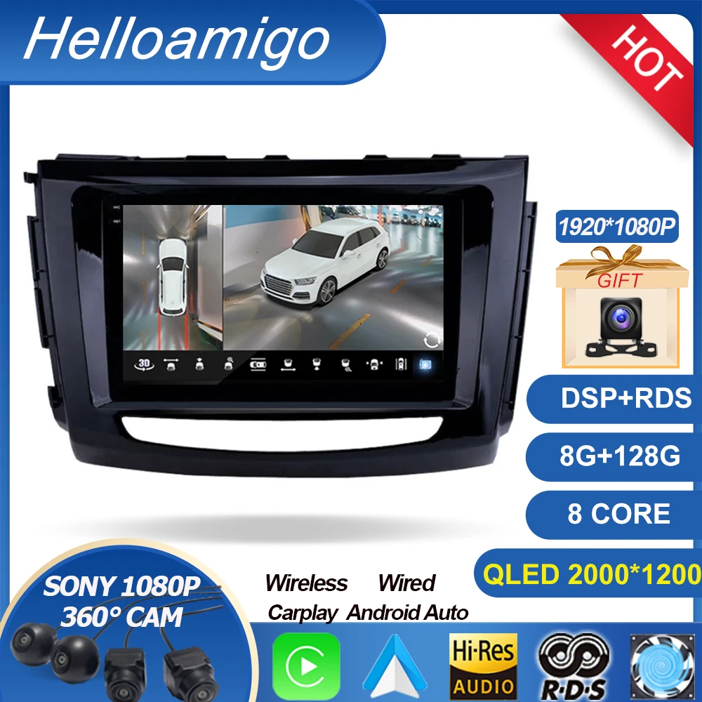 Car Stereo For Greatwall GWM STEED Wingle 6 2014-2021 Auto Radio WIFI DSP Navigation GPS Car Multimedia Player 2 din Android 12