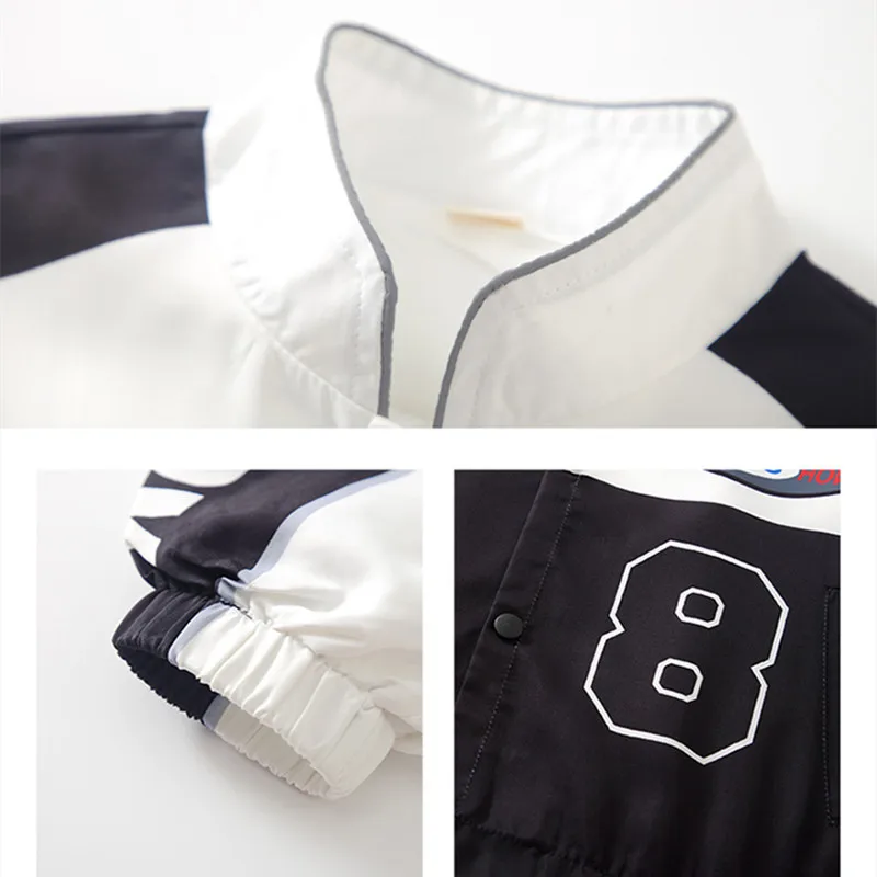 Boys Hip Hop Motorcycle Jacket Zippers Cargo Pants Girls Street Dance Joggers Clothes Sets Kids Streetwear Child Jazz Costumes